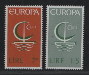 Ireland  #216-217  MNH 1966  Europa  symbolic sailboat