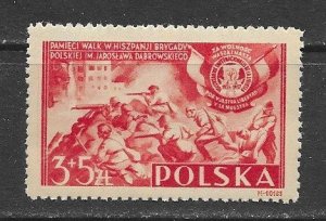 Poland B43 MNH Military cpl. issue X 10 , vf. 2022 CV $ 35.00