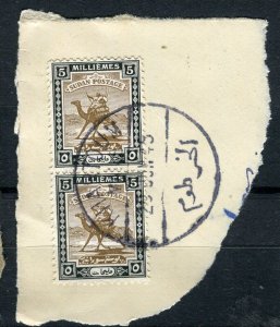 EAST AFRICA PROTECTORATE; 1940s early Camel Rider issues on POSTMARK PIECE