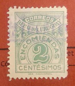 Uruguay 1942 Parcel Post Stamp #Q52 2c Used.