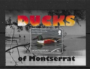 MONTSERRAT SGMS1504 2012 DUCKS MNH