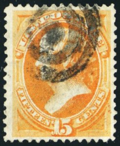 163, Used 15¢ VF Nice Centering And Deep Rich Color Cat $150.00 - Stuart Katz