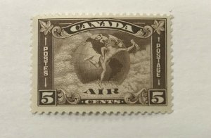 CANADA,   C2  1930   Allegory-Air Mail Circles Globe    F-VF, OG, MNH    CV $120