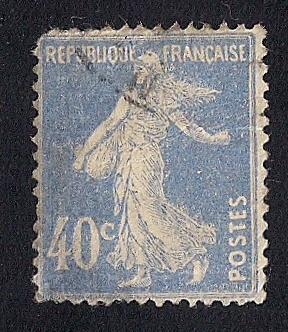 France #179 40C Sower, Violet Stamp used F