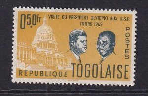 Togo   #432 MNH  1962  Capitol  Kennedy  50c