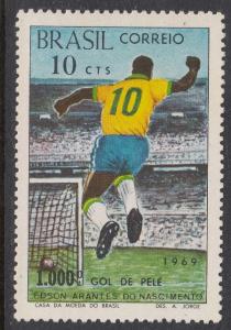 Brazil 1144 Soccer mint