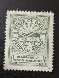 US State of Ohio Bedding Stamp