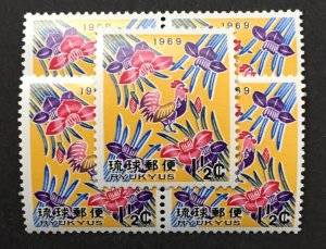 Ryukyu Islands 1968 #180, Wholesale lot of 5, MNH.