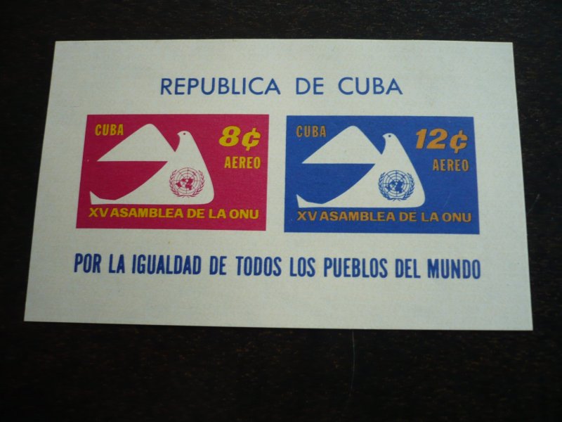 Stamps - Cuba - Scott# 669a,C223a - Mint Hinged Two Souvenir Sheets