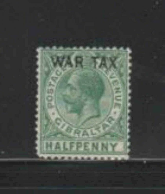 GIBRALTAR #MR1 1918 KING GEORGE V WAR TAX MINT VF NH O.G aa