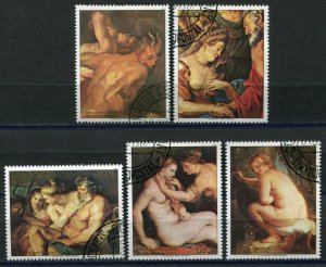 530 - PARAGUAY 1987 - Art - Paintings - Nudes - Used Set