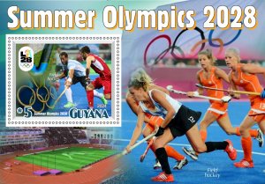 Stamps. Olympic 2028 LA Field Hockey 2024 year 6 sheets perforated