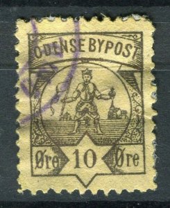 NORWAY; ODENSE 1860s-80s early classic By Post Local issue fine used