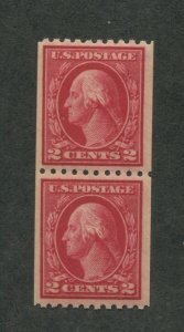 1914 United States Postage Stamp #442 Mint Never Hinged VF Original Gum Pair