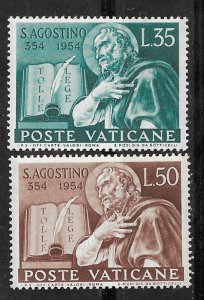 Vatican # 187-88 St Augustine    (2)  Mint NH