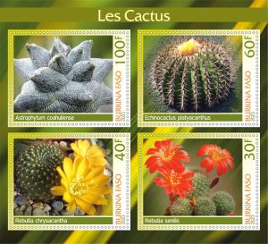 Stamps. Plants, Cactus 1+1 sheets perforated MNH**