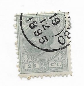 Suriname #10 Used - Stamp - CAT VALUE $10.00