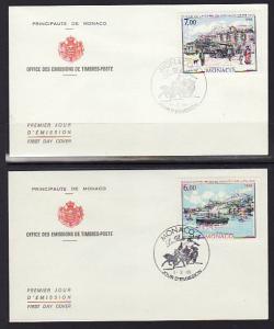 Monaco 1638-1639 Paintings 1988 S/2 U/A FDC 