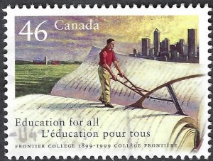 Canada #1810 46¢ Education for All - Frontier College (1999).  Used.