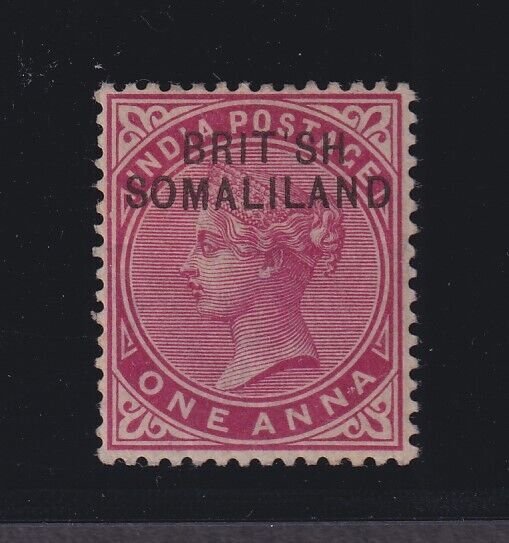 Somaliland Protectorate, SG 2a, MHR (paper HR) BRIT SH variety, w/ Brandon cer