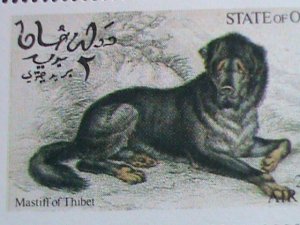 ​OMAN STAMP-1972-RARE WORLD BEAUTIFUL LOVELY  DOGS-MNH FULL SHEET VERY FINE