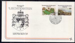 Liechtenstein 615-616 Europa Fleetwood U/A FDC