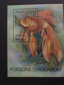 MADAGASCAR-1994-SC# 1199 AQUARIUM FISH-LOVELY GOLD FISH  MNH S/S VERY FINE