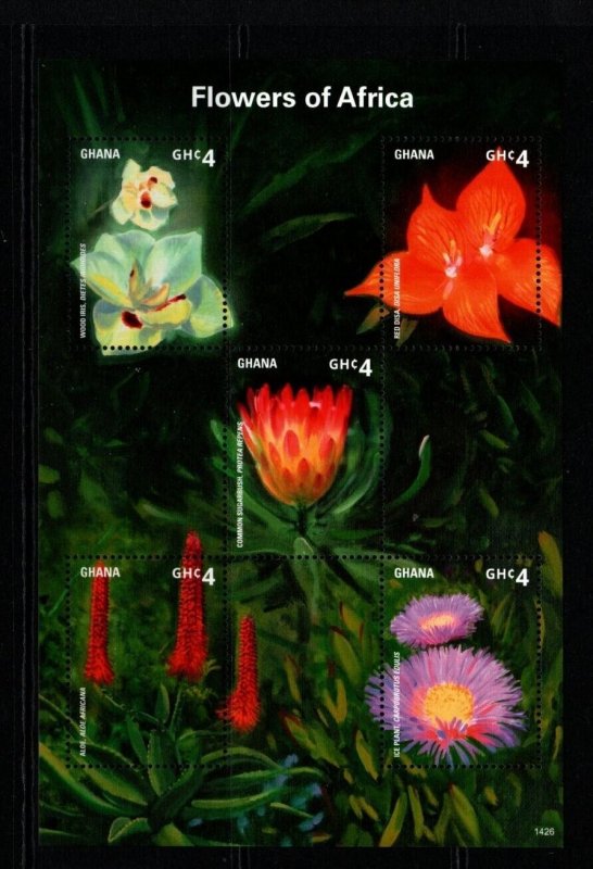 GHANA Sc2778 2014 FLOWERS MNH 