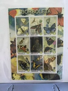 Angola Scouts Lord Baden Powell Butterfly   stamp sheet R27656