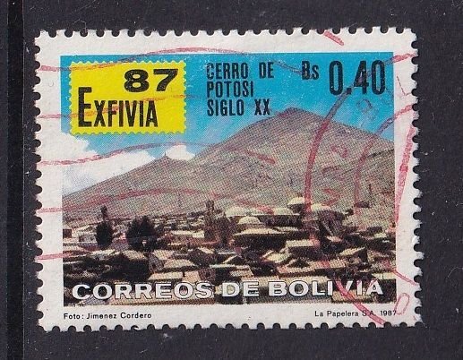 Bolivia   #750  used  1987 EXFIVIA 40c