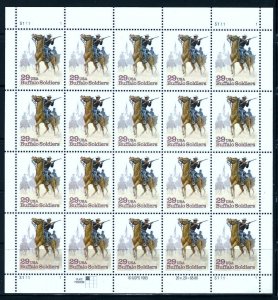PCBstamps   US #2818 Sheet $5.80(20x29c) Buffalo Soldiers, MNH, (1)