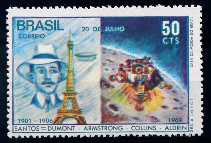 [66090] Brazil 1969 Space Travel Weltraum Armstrong  MNH