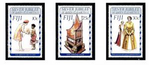 Fiji 371-73 MNH 1977 QEII Silver Jubilee