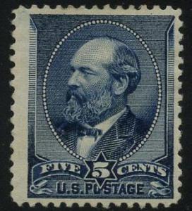 US Scott #216 Mint, FVF(J), Hinged