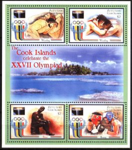 Cook islands / Aitutaki 2000 Olympics Games Sydney 2000 Sheet MNH