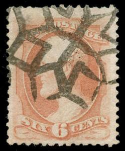 momen: US Stamps #159 Used Weiss GE-EN5 NYFM Cancel