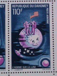 DAHOMEY-1969- MEN FIRST STEPPED ON THE MOON-U.S.A - MNH S/S VERY FINE