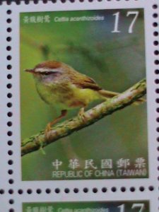 ​CHINA-TAIWAN-2009  LOVELY BEAUTIFUL BIRDS  BLOCKS SET MNH-VERY FINE