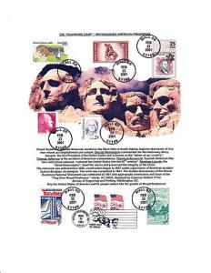 #3482 George Washington  COMBO-GORGEOUS 8 1/2 * 11\ PRINT