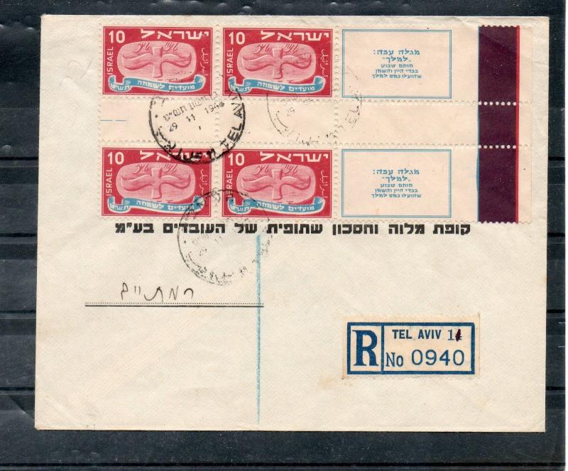 Israel Scott #12 New Year Vertical Gutter Pair With Tabs on Bank Cover!!