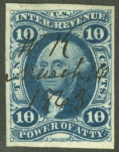 MALACK R37a VF/XF Imperf, four large margins, deep r..MORE.. b1493