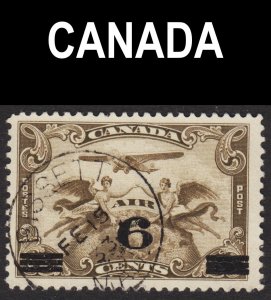 Canada Scott C3 F+ used. Splendid BISSETT MANITOBA SON cds. Scarce.