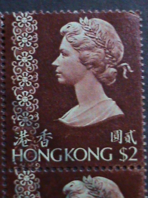 ​HONG KONG-1973-SC#285-QUEEN ELIZABETH II $50-CTO BLOCK VERY FINE