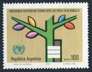 Argentina 1194 2 stamps, MNH. Technical cooperation among Developing countries