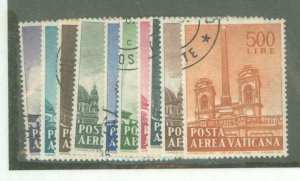 Vatican City #C35-C44 Used Single (Complete Set)