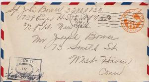 United States, U.S. A.P.O.'s, Postal Stationery, Airmail, Censored, Algeria