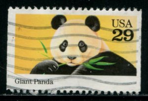 2706 US 29c Wild Animals - Giant Panda bklt sgl, used