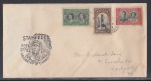 Canada - Jul 1951 Calgary, AB Stampede Cover to States