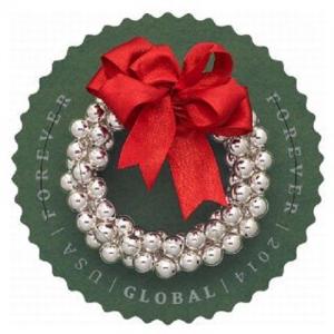 2014 $1.15 Silver Bells Wreath Global Forever Scott 4936 Mint F/VF NH