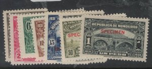 Honduras 1934 Set H/S Specimen x 9 Ex Archive MNH (3fpz)